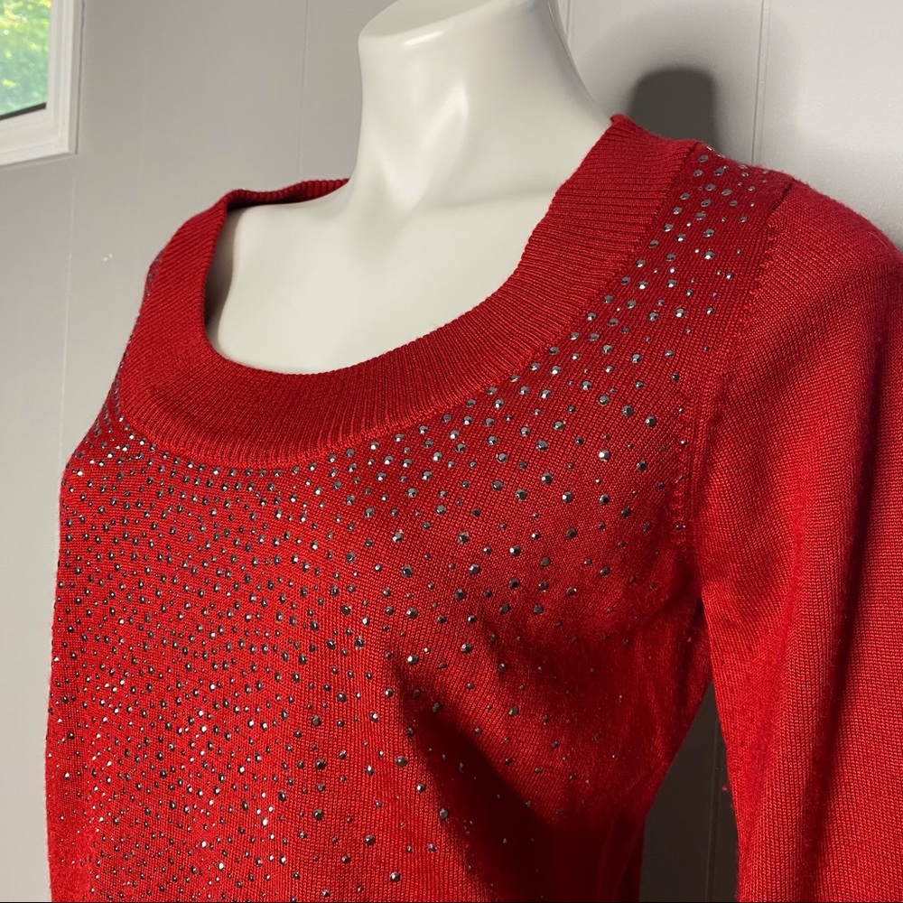 Calvin Klein Red Sparkle Long Sleeve